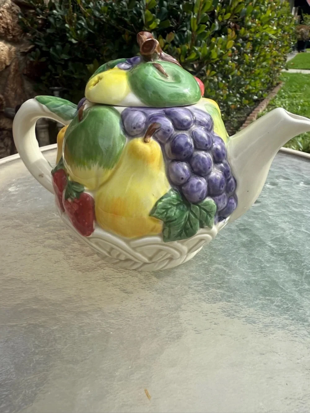Fruit Basket Tea Pot by Otagiri, Japan